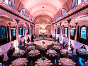 A Beautiful Wedding Hall with Full of Lighting Arrangements